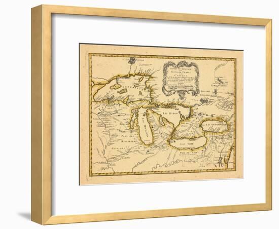 1755, Great Lakes-null-Framed Giclee Print