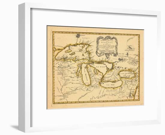 1755, Great Lakes-null-Framed Giclee Print