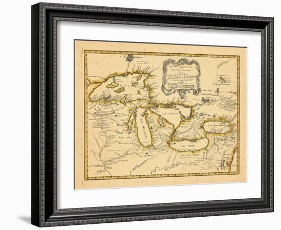 1755, Great Lakes-null-Framed Giclee Print