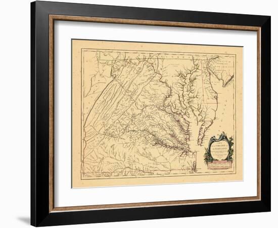 1755, Maryland, Virginia-null-Framed Premium Giclee Print
