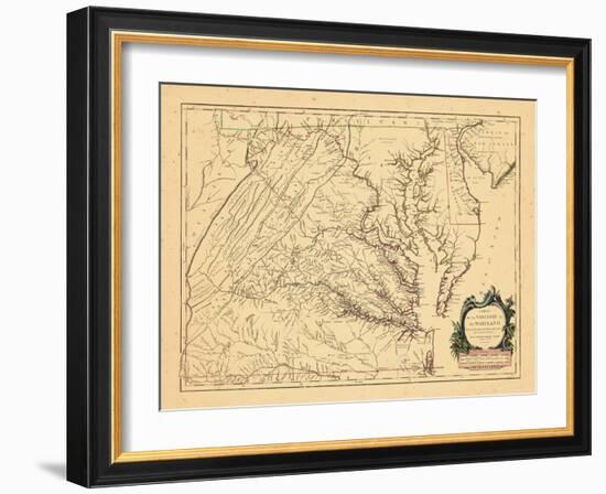 1755, Maryland, Virginia-null-Framed Premium Giclee Print