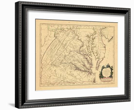 1755, Maryland, Virginia-null-Framed Giclee Print