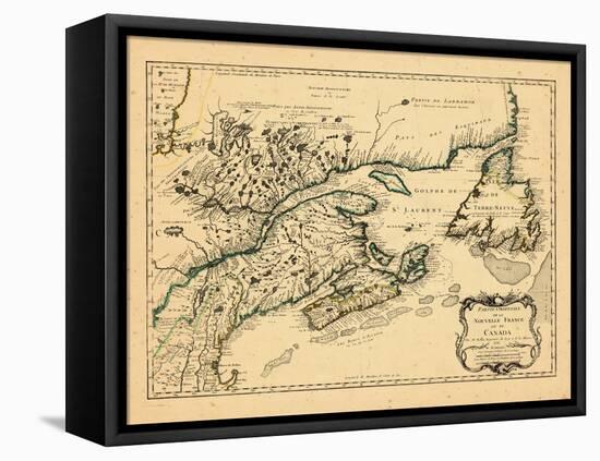 1755, New Brunswick, Newfoundland and Labrador, Nova Scotia, Prince Edward Island-null-Framed Premier Image Canvas