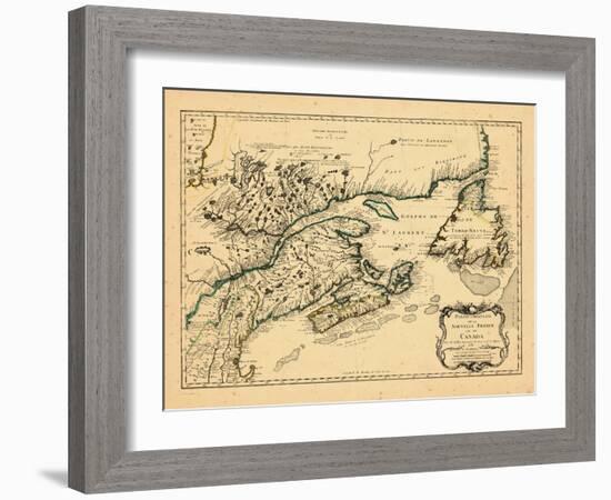 1755, New Brunswick, Newfoundland and Labrador, Nova Scotia, Prince Edward Island-null-Framed Giclee Print