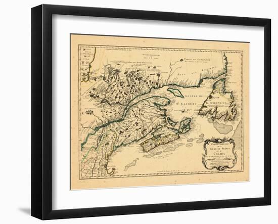 1755, New Brunswick, Newfoundland and Labrador, Nova Scotia, Prince Edward Island-null-Framed Giclee Print