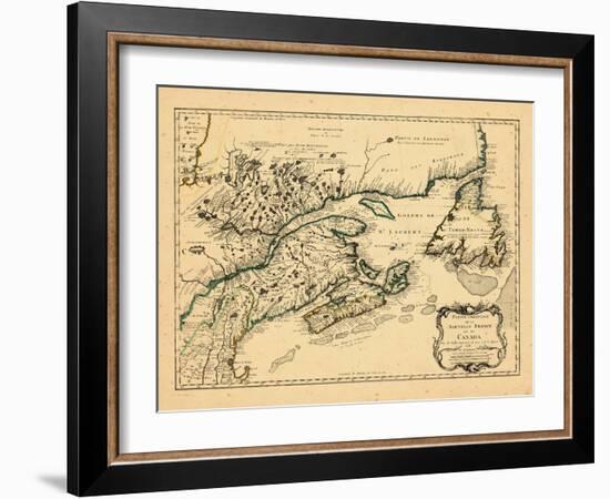 1755, New Brunswick, Newfoundland and Labrador, Nova Scotia, Prince Edward Island-null-Framed Giclee Print