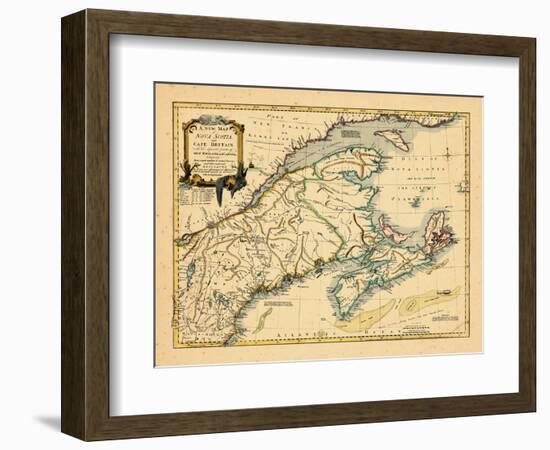 1755, New Brunswick, Nova Scotia, Prince Edward Island, Maine Massachusetts-null-Framed Giclee Print