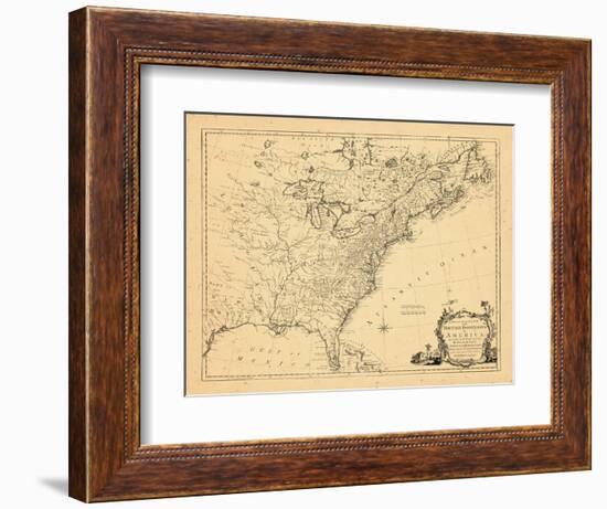 1763, British Dominions in America, United States, East Coast-null-Framed Giclee Print