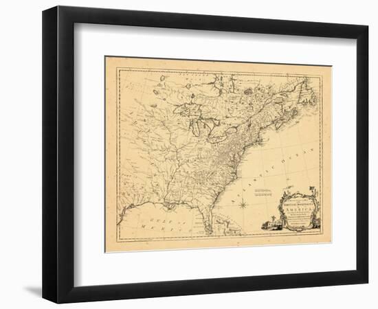 1763, British Dominions in America, United States, East Coast-null-Framed Giclee Print