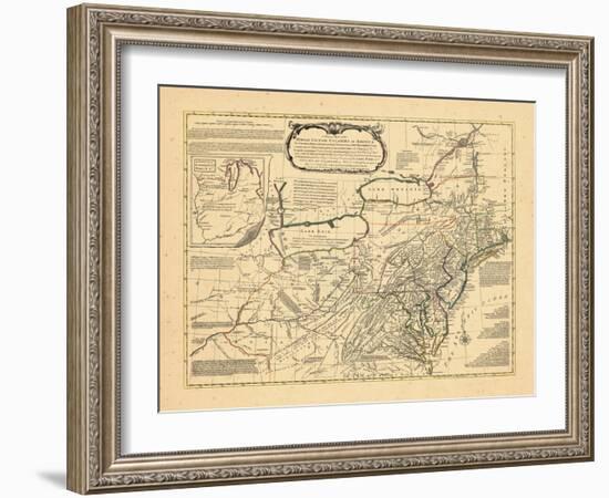 1765, Delaware, Maryland, Virginia, Connecticut, New Jersey, New York, Pennsylvania, Rhode Island-null-Framed Giclee Print