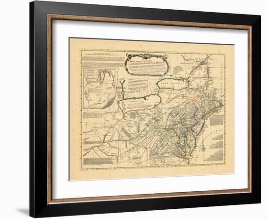 1765, Delaware, Maryland, Virginia, Connecticut, New Jersey, New York, Pennsylvania, Rhode Island-null-Framed Giclee Print