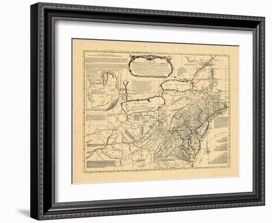 1765, Delaware, Maryland, Virginia, Connecticut, New Jersey, New York, Pennsylvania, Rhode Island-null-Framed Giclee Print