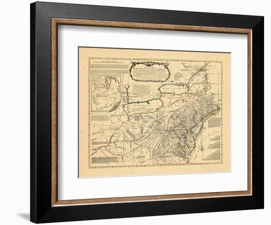 1765, Delaware, Maryland, Virginia, Connecticut, New Jersey, New York, Pennsylvania, Rhode Island-null-Framed Giclee Print