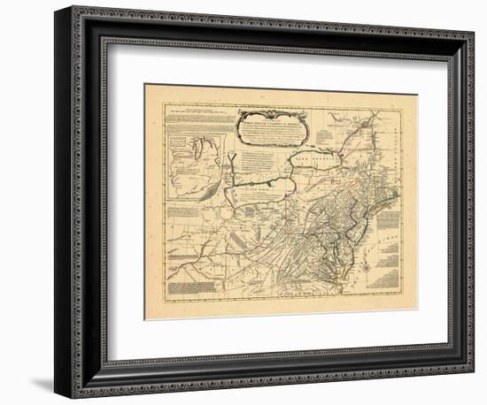 1765, Delaware, Maryland, Virginia, Connecticut, New Jersey, New York, Pennsylvania, Rhode Island-null-Framed Giclee Print