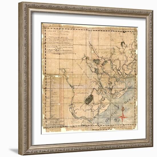 1771c, Beaufort County Savannah Sound to St, South Carolina, United States--Framed Giclee Print