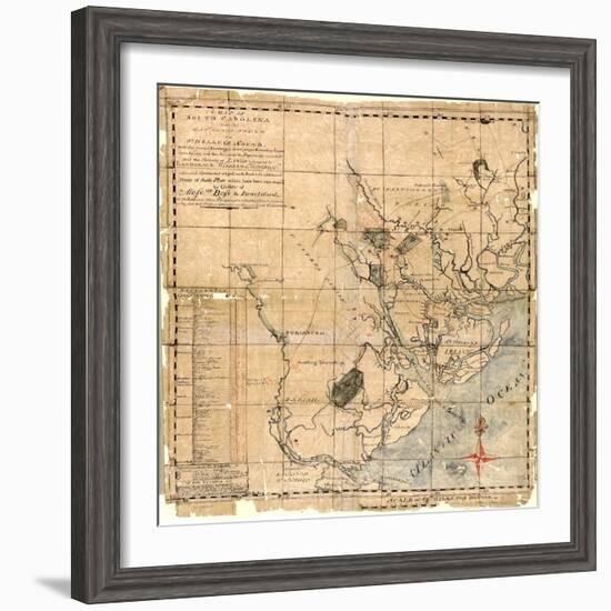 1771c, Beaufort County Savannah Sound to St, South Carolina, United States--Framed Giclee Print