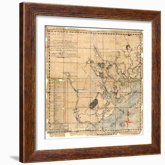 1771c, Beaufort County Savannah Sound to St, South Carolina, United States--Framed Giclee Print