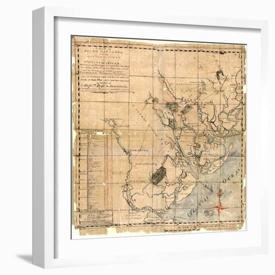 1771c, Beaufort County Savannah Sound to St, South Carolina, United States--Framed Giclee Print