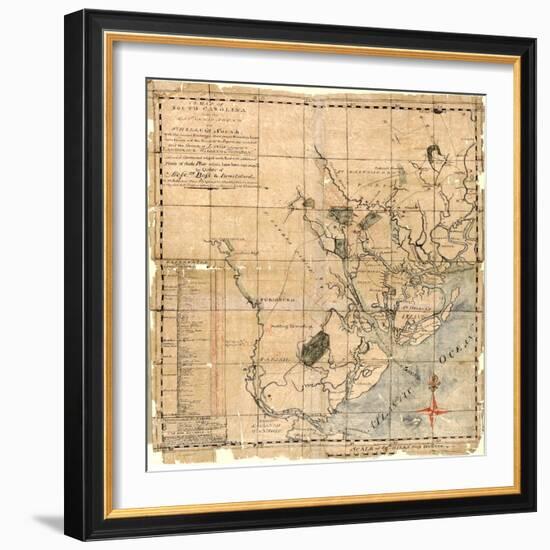 1771c, Beaufort County Savannah Sound to St, South Carolina, United States--Framed Giclee Print