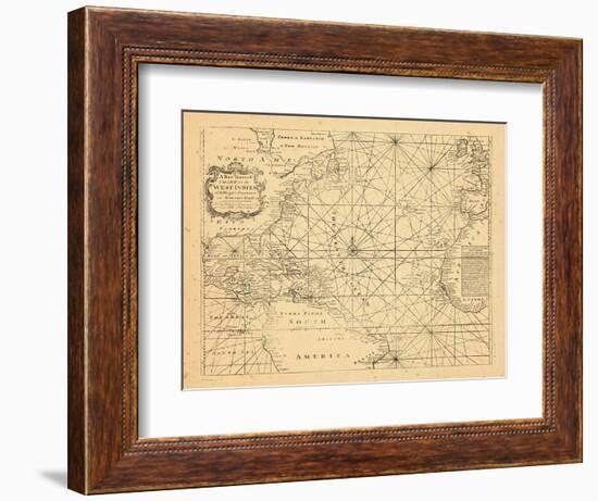 1773, Chart, West Indies, Atlantic Ocean-null-Framed Giclee Print