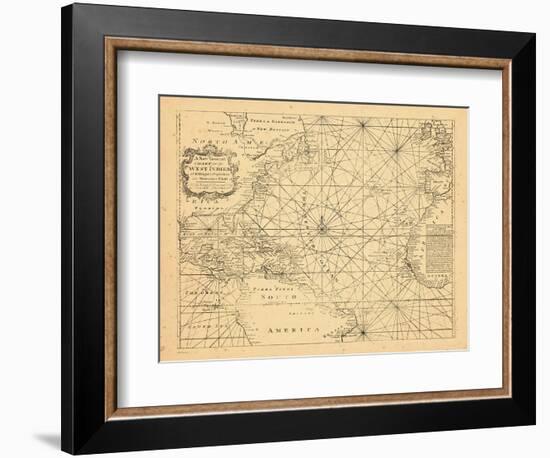 1773, Chart, West Indies, Atlantic Ocean-null-Framed Giclee Print