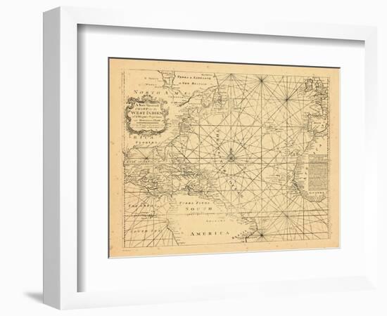 1773, Chart, West Indies, Atlantic Ocean-null-Framed Giclee Print