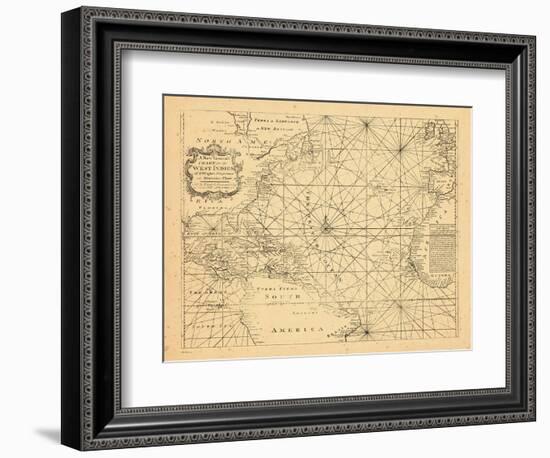 1773, Chart, West Indies, Atlantic Ocean-null-Framed Giclee Print