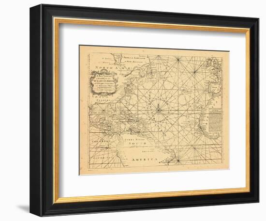 1773, Chart, West Indies, Atlantic Ocean-null-Framed Giclee Print