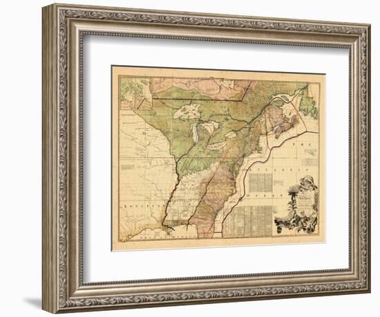 1775, British Colonies, New Brunswick, United States-null-Framed Giclee Print