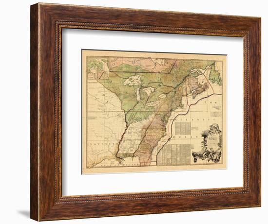 1775, British Colonies, New Brunswick, United States-null-Framed Giclee Print