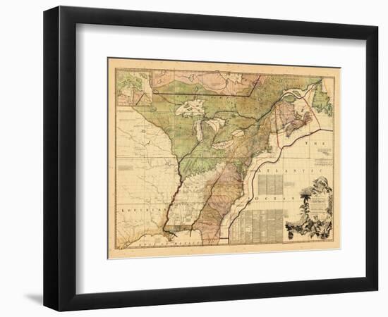 1775, British Colonies, New Brunswick, United States-null-Framed Giclee Print