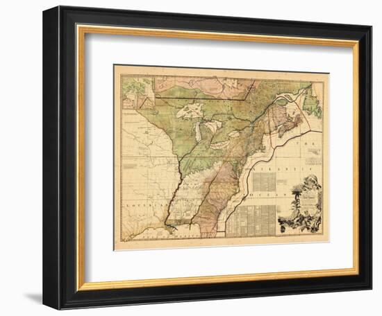 1775, British Colonies, New Brunswick, United States-null-Framed Giclee Print