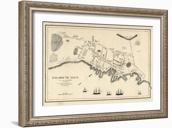 1775, Portland Falmouth Neck, Maine, United States-null-Framed Giclee Print