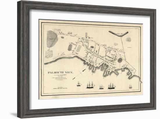 1775, Portland Falmouth Neck, Maine, United States-null-Framed Giclee Print