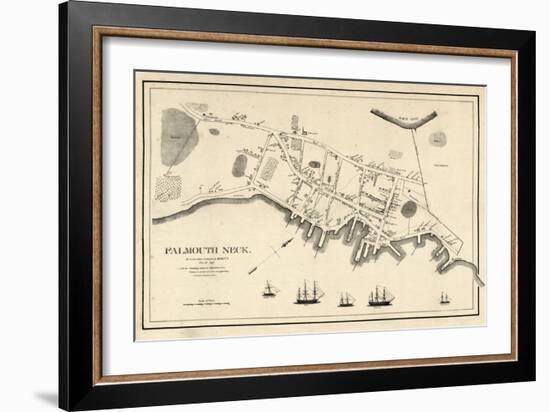 1775, Portland Falmouth Neck, Maine, United States-null-Framed Giclee Print