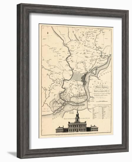 1777, Philadelphia 1777, Pennsylvania, United States-null-Framed Premium Giclee Print