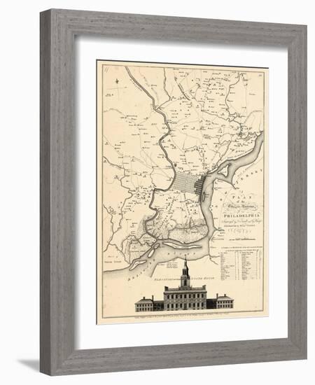 1777, Philadelphia 1777, Pennsylvania, United States-null-Framed Premium Giclee Print