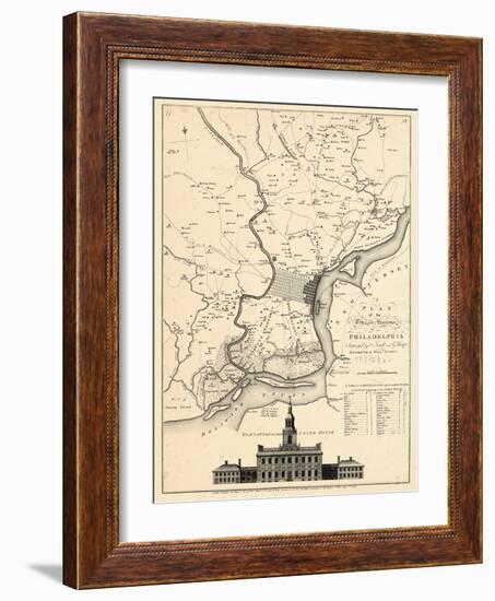 1777, Philadelphia 1777, Pennsylvania, United States-null-Framed Premium Giclee Print