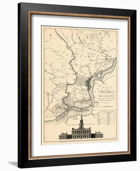 1777, Philadelphia 1777, Pennsylvania, United States-null-Framed Premium Giclee Print