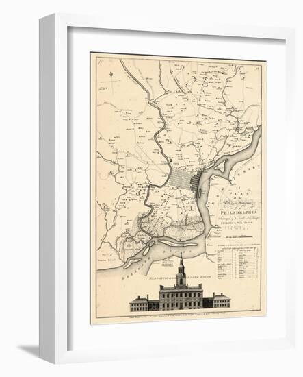 1777, Philadelphia 1777, Pennsylvania, United States-null-Framed Premium Giclee Print