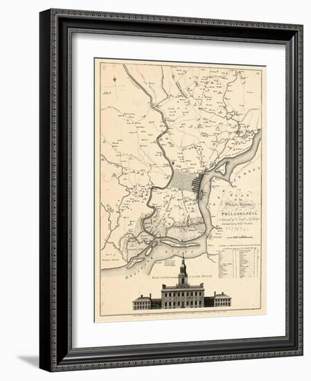 1777, Philadelphia 1777, Pennsylvania, United States-null-Framed Premium Giclee Print