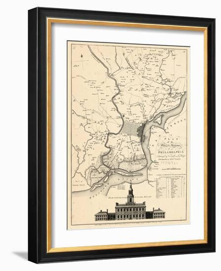 1777, Philadelphia 1777, Pennsylvania, United States-null-Framed Giclee Print