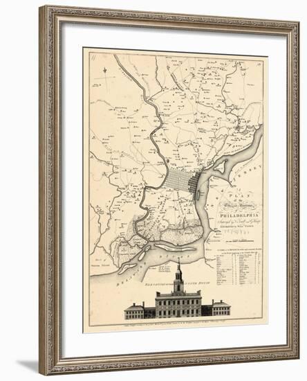 1777, Philadelphia 1777, Pennsylvania, United States--Framed Giclee Print