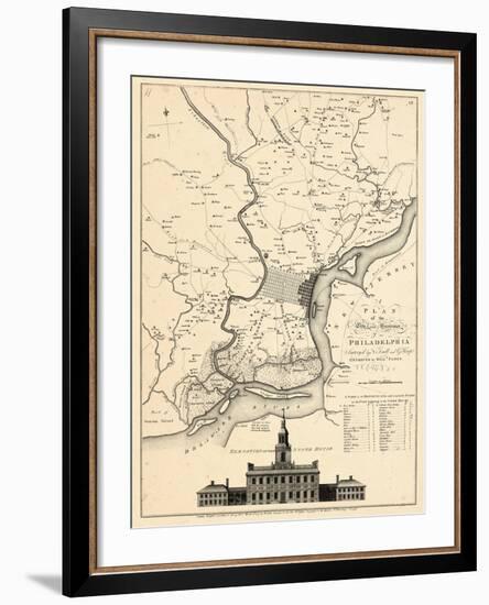 1777, Philadelphia 1777, Pennsylvania, United States--Framed Giclee Print