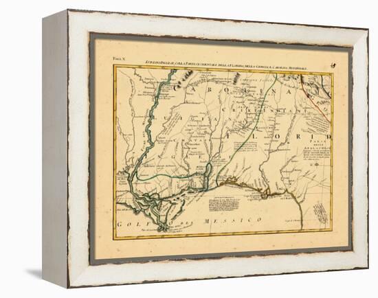 1778, Alabama, Florida, Louisiana, Mississippi, North Carolina-null-Framed Premier Image Canvas