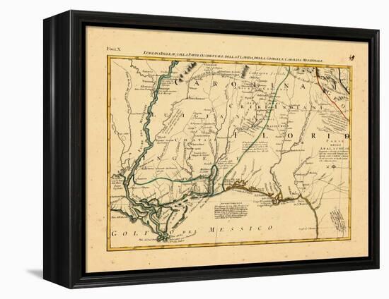 1778, Alabama, Florida, Louisiana, Mississippi, North Carolina-null-Framed Premier Image Canvas