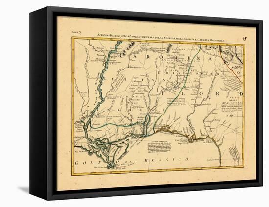 1778, Alabama, Florida, Louisiana, Mississippi, North Carolina-null-Framed Premier Image Canvas