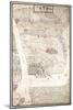 1780, Charleston Siege Map, South Carolina, United States-null-Mounted Giclee Print