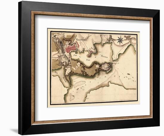 1781, Baltimore 1781, Maryland, United States-null-Framed Giclee Print