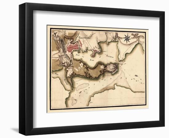 1781, Baltimore 1781, Maryland, United States-null-Framed Giclee Print